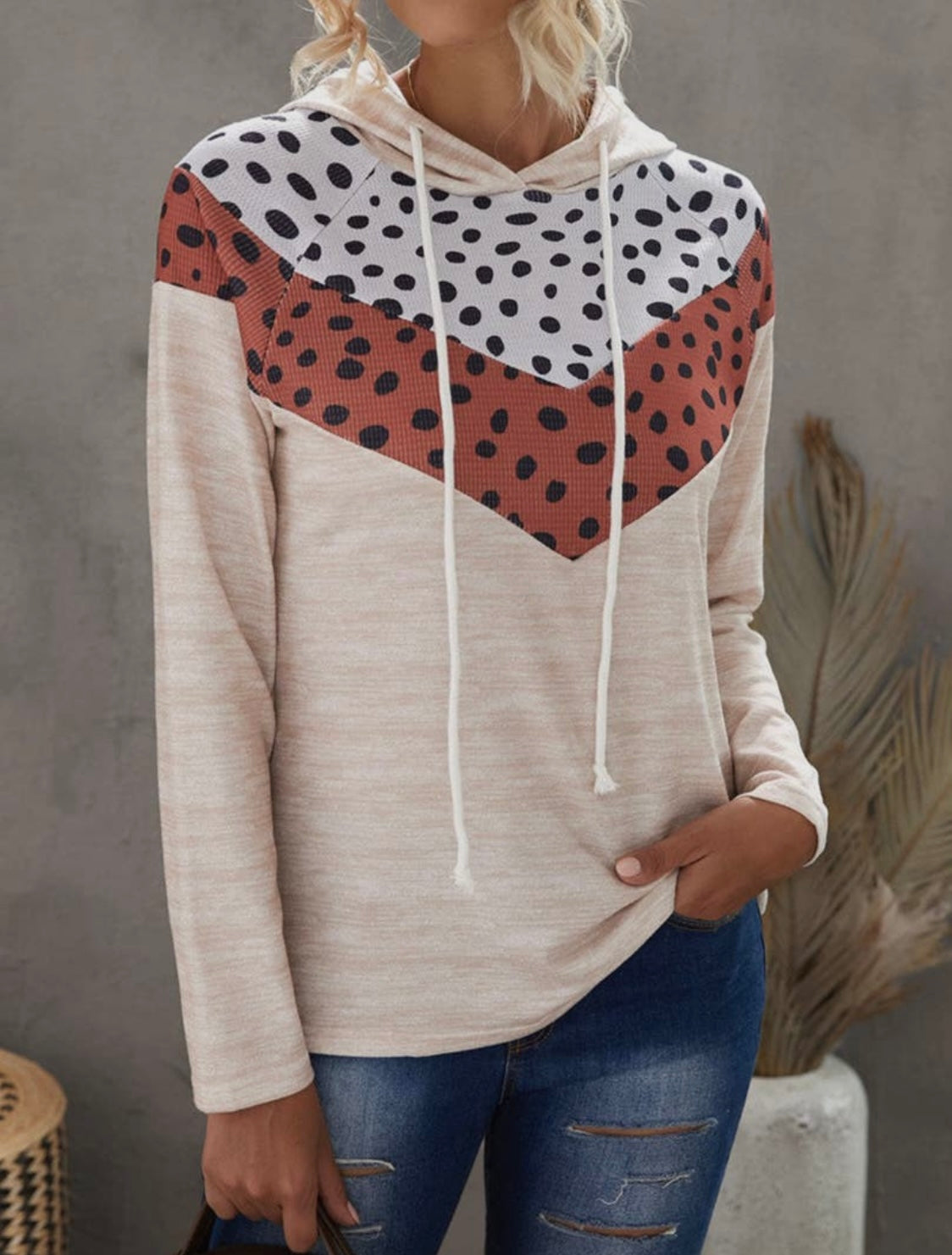 Leopard Chevron Hoodie