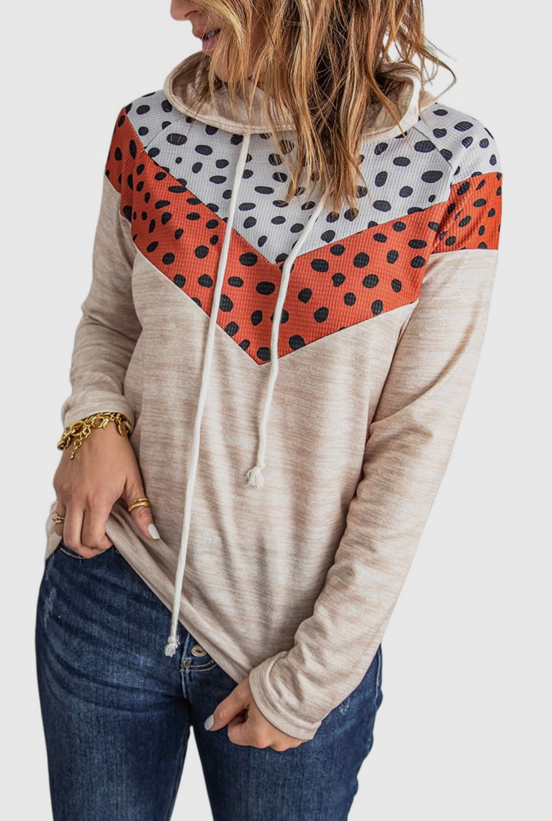 Leopard Chevron Hoodie