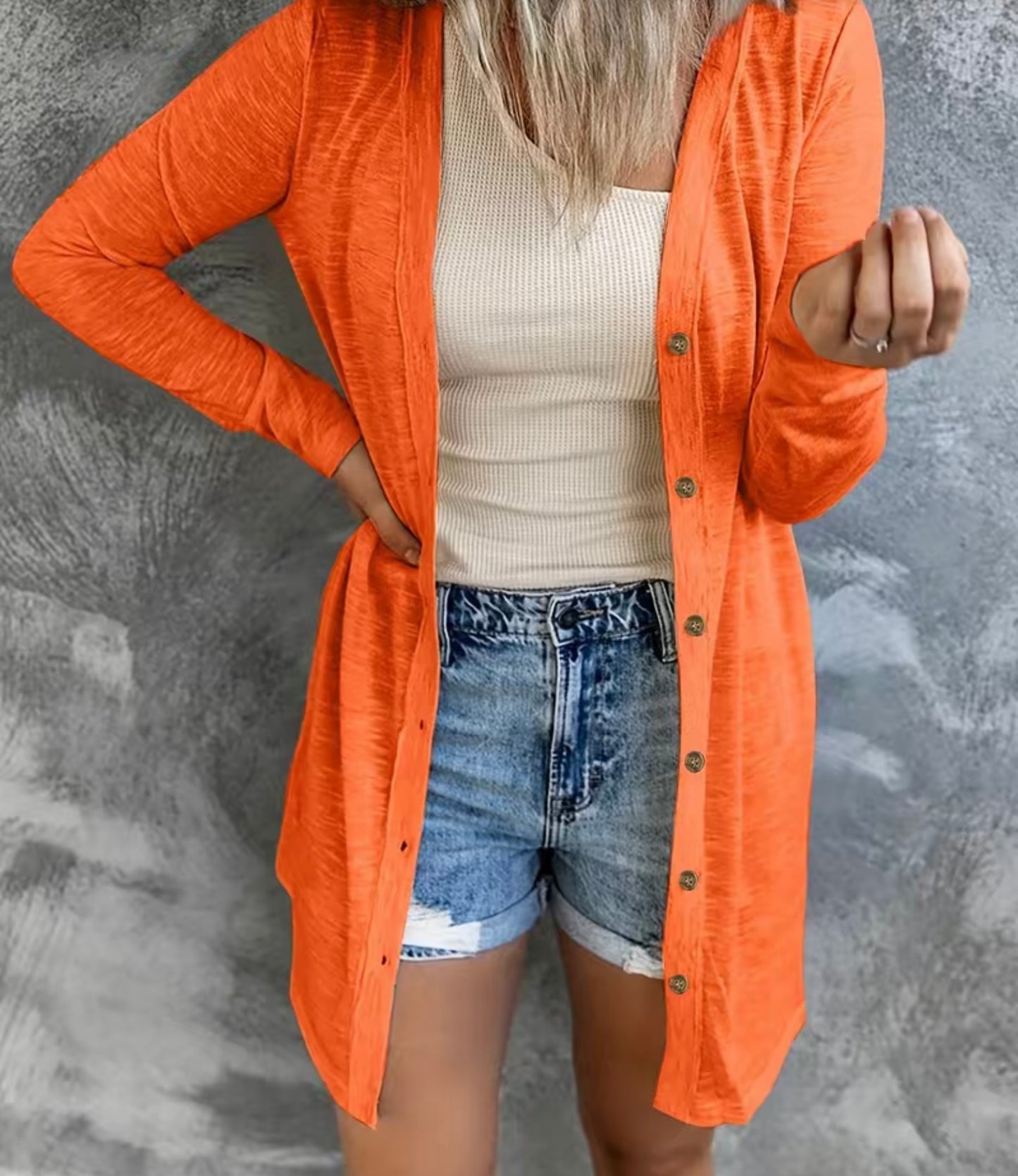 Long Sleeve Button Up Top