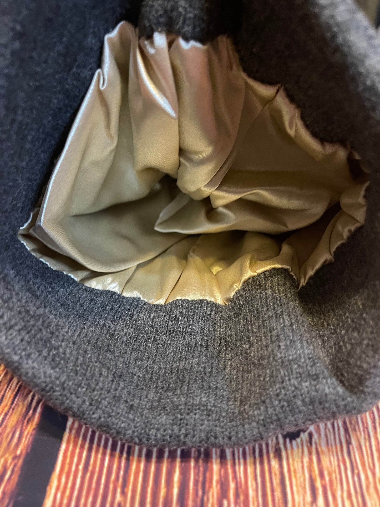 Satin Lined Beanie with Patch