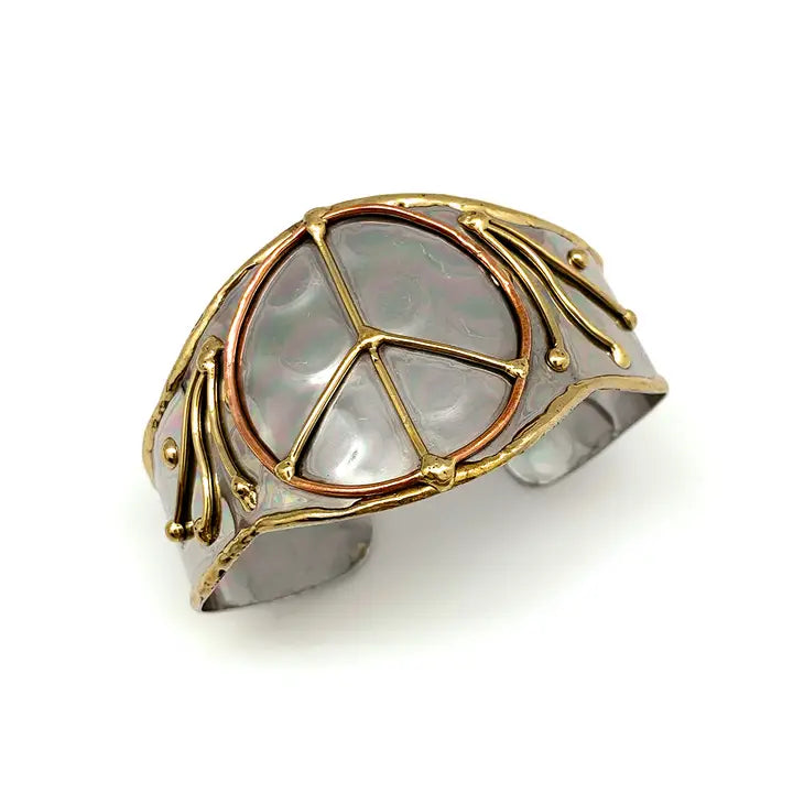 Cuff Bracelet - Peace Sign