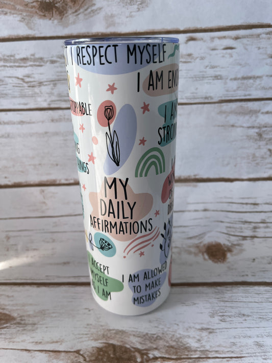 Positive Affirmations Tumbler