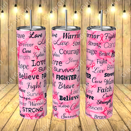 Breast Cancer Awareness Tumbler