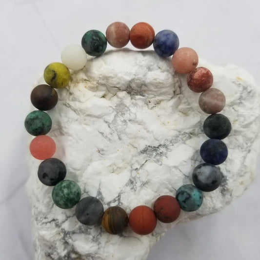 Planet Stone Bead Bracelet